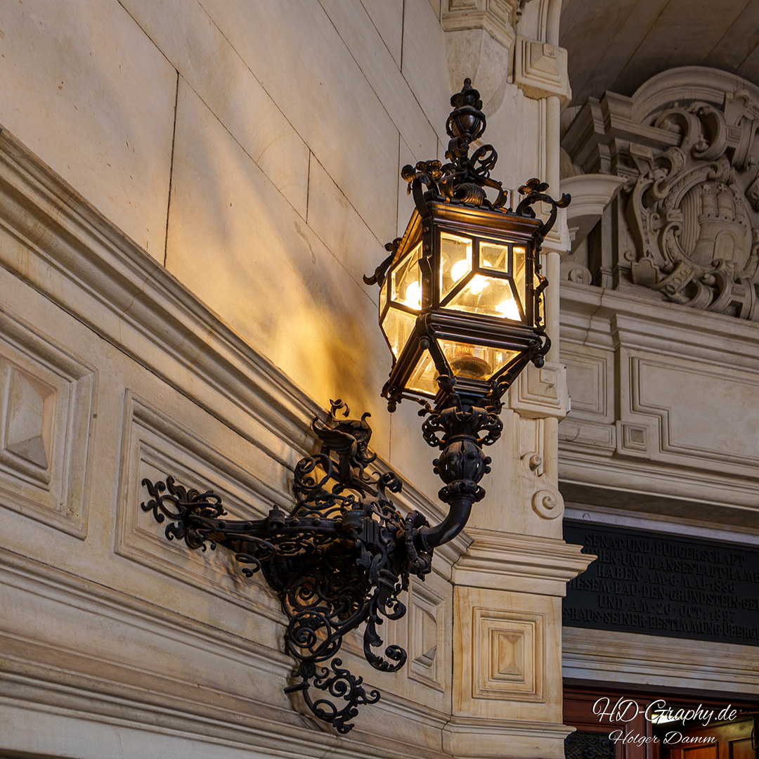 Bild Santike Laterne im Rathaus Hamburg © HD-Graphy.de