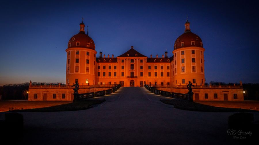 Bild Schloss Moritzburg bei Nacht © HD-Graphy.de