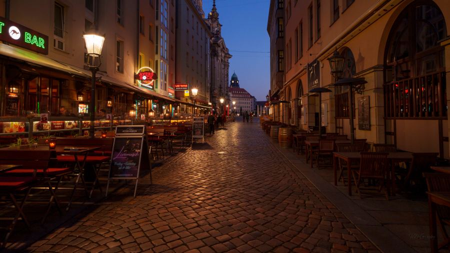 Dresden Blick in die Mümzgasse © HD-Graphy.de