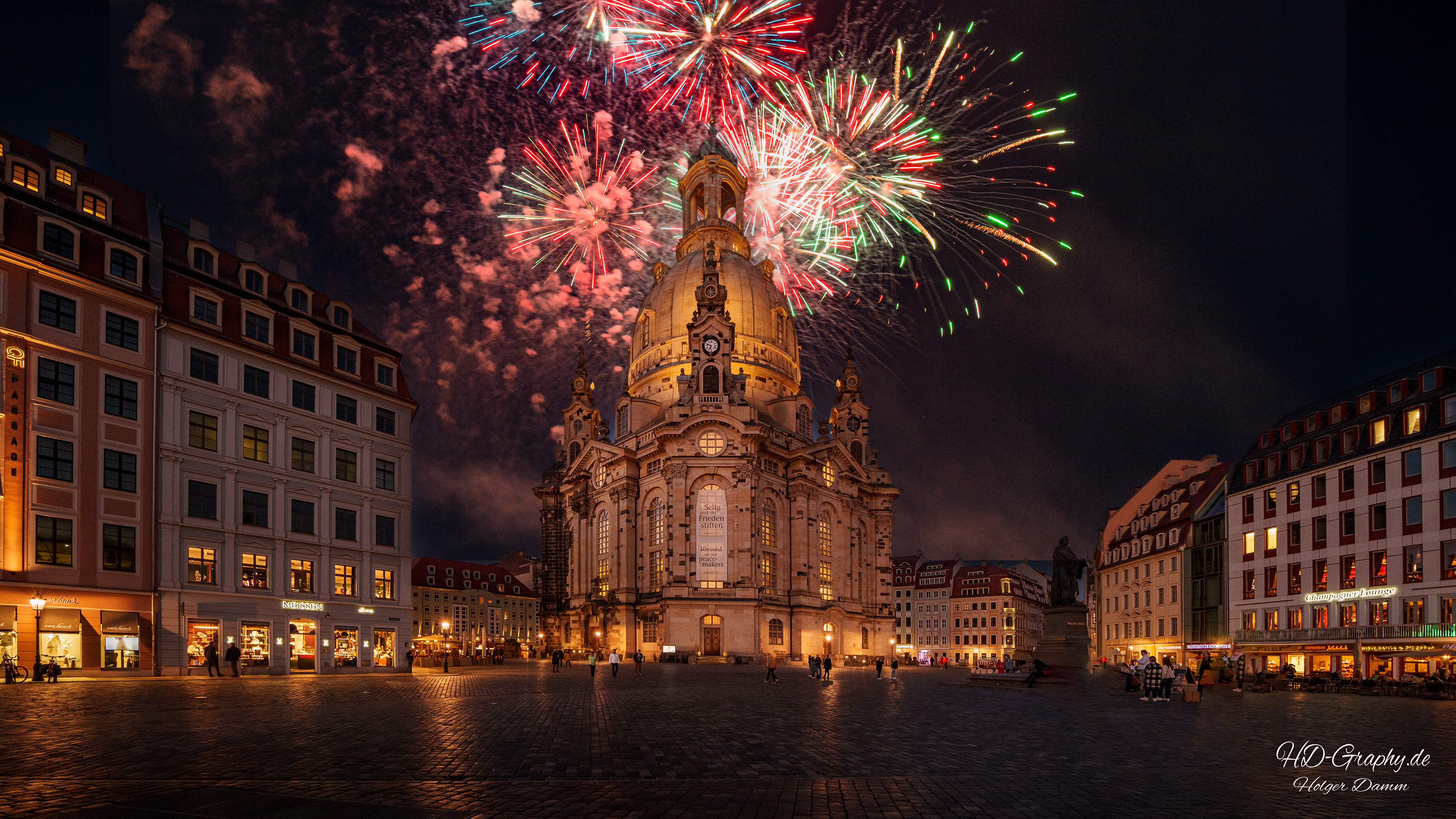 Dresden Frauenkirsche Silvester © HD-Graphy.de